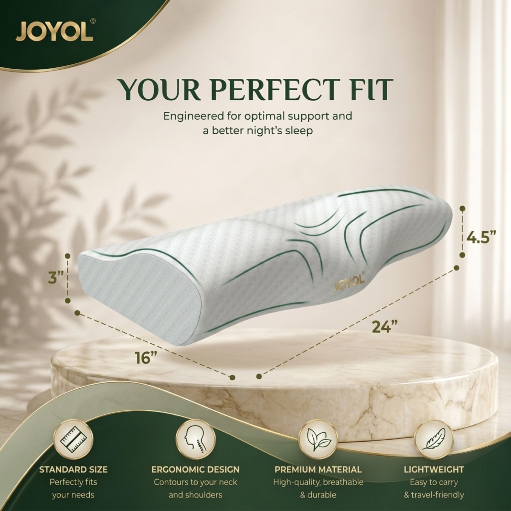 Cervical Memory Foam Pillow